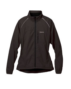 Women's Performance Toura Jacket - 100% polyamide. Windproof and breathable. Large back panel constructed with stretch double-weave soft shell for active movement. Reflective piping for safety in low-light and night conditions. Water-repellent finish. Zippered chest pocket and hand-warmer pockets. Rossignol logo on left-chest pocket. Brushed tricot chin-protector keeps zipper from abrading chin and neck. Center front closure uses a reverse-coil zipper backed with a wind flap. Stretch inner cuff prevents chilly air from entering at the wrists. Laser embossed tonal "R" logo at the lower left back side.