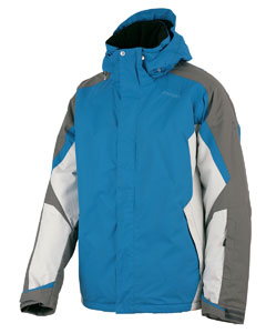 Men's Minute Jacket - 100% polyamide dobby shell with 100% polyester fill. Waterproof, breathable fabric is seam-sealed to keep you dry and comfortable in the elements. Fabric has waterproof and breathability ratings of 5000mm and 5000g/m2/24h. Adjustable, removable hood. Storm flap over center-front-zipper keeps cold and wet out. Interior adjustable powder skirt protects the lower torso. Elasticized inner cuffs keep your gloves in place and the cold out. Zippered exterior pockets at hips and forearms for easy-access storage. Interior mesh pockets for goggles, electronic devices and other necessities. Attached wipe cloth for goggles. Embroidered tonal "R" logo on upper left sleeve. Rossignol logo on left-chest.