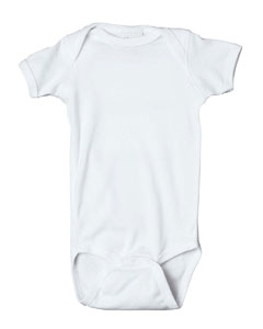 Infant Organic Lap Shoulder Creeper - 5 oz., 100% combed ringspun certified organic cotton. 1x1 baby rib. Flatlock seams. Double-needle ribbed binding on neck, shoulders, sleeves and leg openings. Reinforced three-snap closure. Colors are dyed with environmentally friendly dyes. (Natural and White are sewn with 100% cotton thread.)