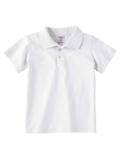 Toddler Sport Shirt - 5.5 oz., 100% combed ringspun cotton jersey. Welt knit collar and cuffs. Double-needle hem bottom with side vents. Three dyed-to-match button placket. (White is sewn with 100% cotton thread.)