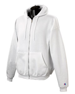 9 oz., 50/50 Full-Zip Hoodie - 9 oz., 50/50 cotton/poly. 1x1 rib trim with spandex at waist and cuffs. Two-ply hood. Front pouch pocket with bartacks. Full-zip front with aluminum zipper. "C" logo on left sleeve. Matching basketweave tipped drawcord. Light Steel is 50% cotton, 40% polyester, 10% black polyester.
