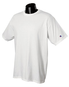 6.1 oz. Tagless T-Shirt - 6.1 oz., 100% preshrunk heavyweight cotton. Shoulder-to-shoulder taping. Double-needle stitched sleeves and bottom hem. High-stitch density for superior printability. "C" logo on left sleeve. Tagless. Ash and Light Steel are 90% cotton, 10% polyester; Charcoal Heather is 60% cotton, 40% polyester.