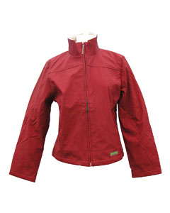 Women's Boa Fleece-Lined Polyurethane Jacket - Polyurethane jacket with plush 100% polyester boa fleece lining. Fashionable silhouette with front seams and yoke. Full front-zipper with green piping and two front pockets. Inside chest pockets for cell phone or personal music device. Liner Saver system for left-chest embroidery.
