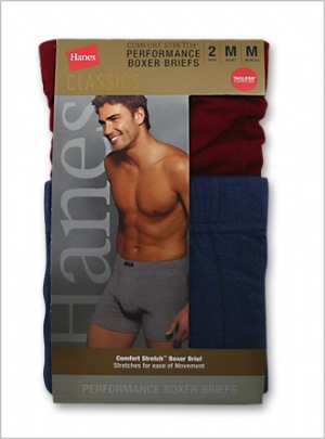 Comfort Stretch Boxer Brief Assorted - Boxer briefs are the fastest growing category in the mens underwear business. In fact boxer briefs are having the biggest impact in the market and sales are growing at impressive rates.  The Hanes line offers men the comfortable freedom of a boxer with th  100% Cotton