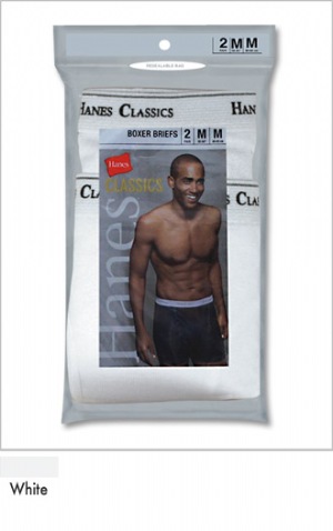 Hanes Classics Boxer Briefs -   100% ring-spun cotton