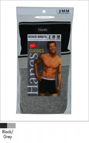 Men Classics Dyed Boxer Brief - Boxer briefs are the fastest growing category in the mens underwear business. In fact boxer briefs are having the biggest impact in the market and sales are growing at impressive rates.  The Hanes line offers men the comfortable freedom of a boxer with th  100% Cotton
