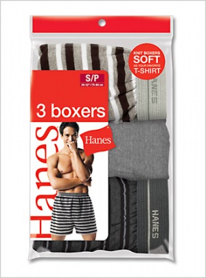 New Stripe Knit Boxer - Knit boxers are as soft as your favorite t-shirt.  100% Cotton