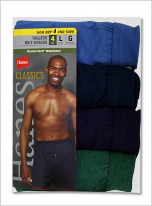 New Classics P4 Comfort Solid Knit Boxer - New Classics P4 Comfort Solid Knit Boxer  100% Cotton