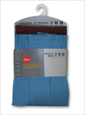 Mens Classics Woven Dark Solid Boxer - Hanes Classics is superior quality underwear with classic styling for discerning consumers.  100% Cotton