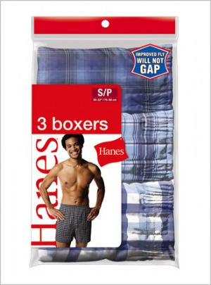 Hanes Yarn Dyed Boxers - Fashion basic, made fun. All the stuff that makes you feel confident, like double-stitched seams for durability and roomy styling for a comfortable fit  55% Cotton/45% Polyester