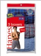 Hanes Big Mens Tartan Boxer - Double-stitched seams leave you confident of durab...