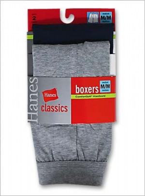 Boys Classics ComfortSoft Solid Knit Boxer - Hanes Classics is superior quality underwear with classic styling for discerning consumers.  100% Cotton