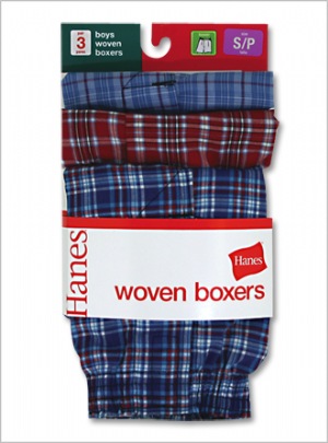 Boys Red Label Tartan Boxer - Comfortable plush-lined waistband keeps its shape.  Comfortable, roomy fit.  Available in an assortment of plaids  55% Cotton / 45% Polyester