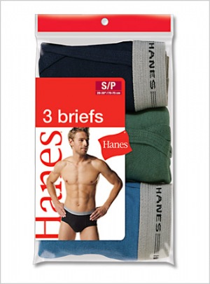 Hanes Dyed Fashion Briefs - Stylish, comfortable underwear.  100% Cotton