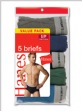 Hanes Dyed Fashion Briefs P5 - Stylish, comfortable underwear.  100% Cotton