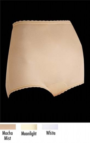 Freeform Panty - We call this panty Freeform for a reason...it's so comfortable, wispy and sleek, you'll almost forget you're wearing it. Our Freeform Panty is designed with extra fullness in the seat and Permalastic. edging on the leg openings, so there is never any r  Body: 100% Nylon. Crotch Lining: 100% Cotton. Exclusive of Trim and Elastics.