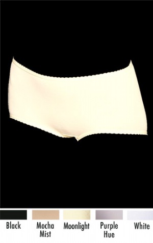 Skimp Skamp Modern Brief - You love the comfort of your Skamps, but you want these beautiful panties with an updated look.  Introducing the Modern Skamp, a panty that presents the same benefits of its collection, such as no ride up, no lines, and full rear coverage but with a more  Body: 83% Nylon, 17% Spandex.Crotch Lining: 100% Cotton. Exclusive of Trim and Elastics.