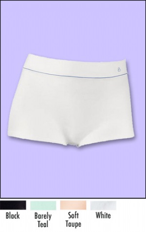 Breathe By Barely There Boy Short - Lightweight, breathable fabric with a moisture-wicking finish keeps you cool and comfortable throughout the day.  Soft, seamless fabric with modern wide waistbands and mesh texture detailing.  94% Nylon, 6% spandex