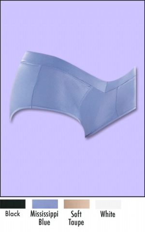 Jeanious By Barely There Hipster - Shiny, sleek fabrics make these silhouettes perfect to wear under jeans.  Crotch lining:  100% cotton Front panel: 83% nylon, 17% spandex Back, side front, waistband: 69% nylon, 31% spandex exclusive of trim and elastics