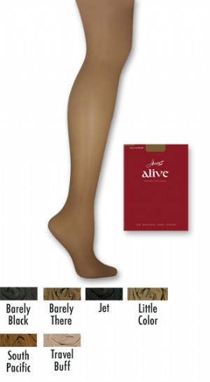 Hanes Alive Full Support Sheer to Waist - Hanes Alive Full Support Sheer to Waist  77% Nylon 23% Spandex