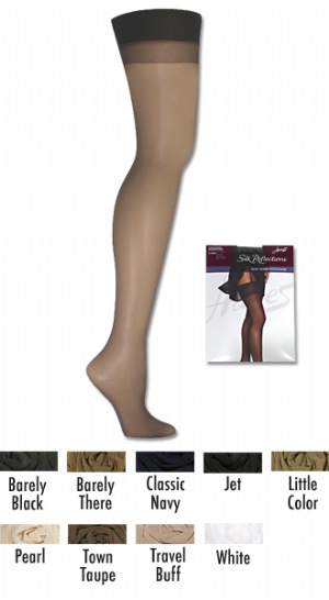 Silk Reflections Silky Sheer Stocking - Silk Reflections Silky Sheer Stocking  Leg: 92% Nylon 8% Spandex