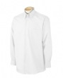 Men's Solid Silky Poplin - 60/40 cotton/poly oxford. Wrinkle-resistant. Pear...