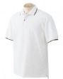 Men's Two-Color Tipped Silk-Washed Pique Polo - 6.5 oz., 100% combed cotton....