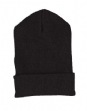 Cuffed Knit Cap - 100% heavyweight acrylic knit.