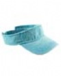 Solid 3-Panel Pigment-Dyed Twill Visor - 100% cotton. matched-color sweatband; l...