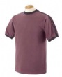 6 oz Pigment-Dyed Sport-Stripe T-shirt - 100% ringspun cotton, 6.0 oz. contrasti...