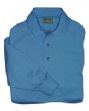 6.8 oz Cotton Piqu Long-Sleeve Polo - 100% cotton, 6.8 oz. Welt-knit collar and...