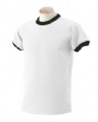 6.1 oz. Ultra Cotton Ringer T-Shirt - 6.1 oz., 100% preshrunk cotton. Contrasti...