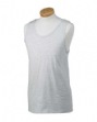 5.6 oz Cotton Tank - 100% cotton, 5.6 oz; self-jersey trim on neck and armholes ...