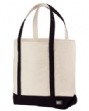 Boater Tote Bag - 100% cotton canvas, 14 oz; contrasting straps and bottom; velc...