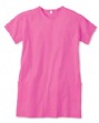 4.2 oz Cotton Scoop-Neck Short-Sleeve Dress with Pockets - 100% combed ringspun ...