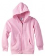 Toddler Full-Zip Hoodie - 7.5 oz. 60/40 cotton/poly fleece. Jersey-lined double-...