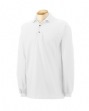 6.5 oz. Cotton Pique Long-Sleeve Sport Shirt - 6.5 oz., 100% soft combed ringspu...