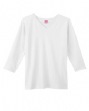 Women's Combed Ringspun V-Neck 3/4-Sleeve T-Shirt - 5.5 oz., 100% combed rin...
