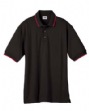 5.6 oz 50/50 Single-Tipped Short-Sleeve Polo - 50% polyester, 50% cotton jersey,...