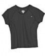 Ladies Double Dry Texture V-Neck T-shirt - 86% polyester, 14% spandex textured ...