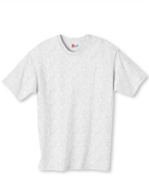 Tagless 6.1 oz Cotton T-shirt - 100% heavyweight cotton, 6.1 oz; double-needle stitching throughout; seamless rib at neck; shoulder-to-shoulder tape; ash is 99% cotton, 1% polyester; oxford grey is 60% cotton, 40% polyester; light steel is 90% cotton, 10% polyester.