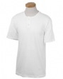 2-Button Baseball Jersey - 5.6 oz., 50/50 cotton/poly jersey. 1x1 rib knit colla...