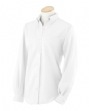 Women's Long-Sleeve Wrinkle-Resistant Oxford - 60/40 cotton/poly. Soft butto...