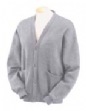 8 oz 50/50 Four-Button Cardigan - 50% cotton, 50% polyester nublend fleece, 8 oz...