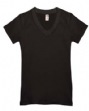 6 oz Cotton/Spandex Mitered V-Neck T-shirt - 93% preshrunk cotton, 7% spandex, 6...