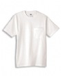 6.1 oz. Cotton Pocket T-Shirt - 6.1 oz., 100% preshrunk cotton. Shoulder-to-shou...