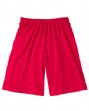 Jersey Short - Substantial 5.6 oz., 50/50 cotton/poly jersey. Covered elastic wa...