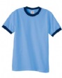 6.1 oz Cotton Ringer T-shirt - 100% heavyweight cotton, 6.1 oz., preshrunk. cont...
