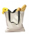 12 oz Canvas Tote with Contrasting Handles - 100% cotton, 12 oz; natural body wi...