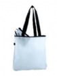 Jelly Tote with Purse - 100% frosted pvc; black contrast webbing handles; exteri...